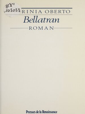 cover image of Bellatran